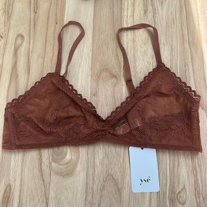 Yse rust colored lace bra. 34C brand new never worn.